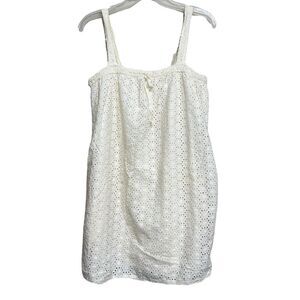 💜 jovovich Hawk Target Juniors  Cream Yellow Eyelet Summer Sun Dress